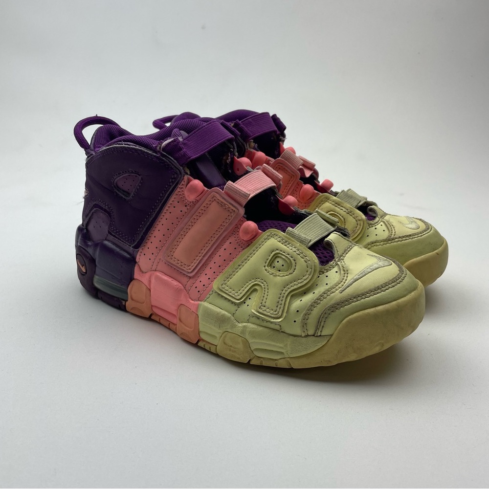 Nike Air More Uptempo "Lucky Charms" Sneakers Unisex AV8237-800 Size 4.5Y